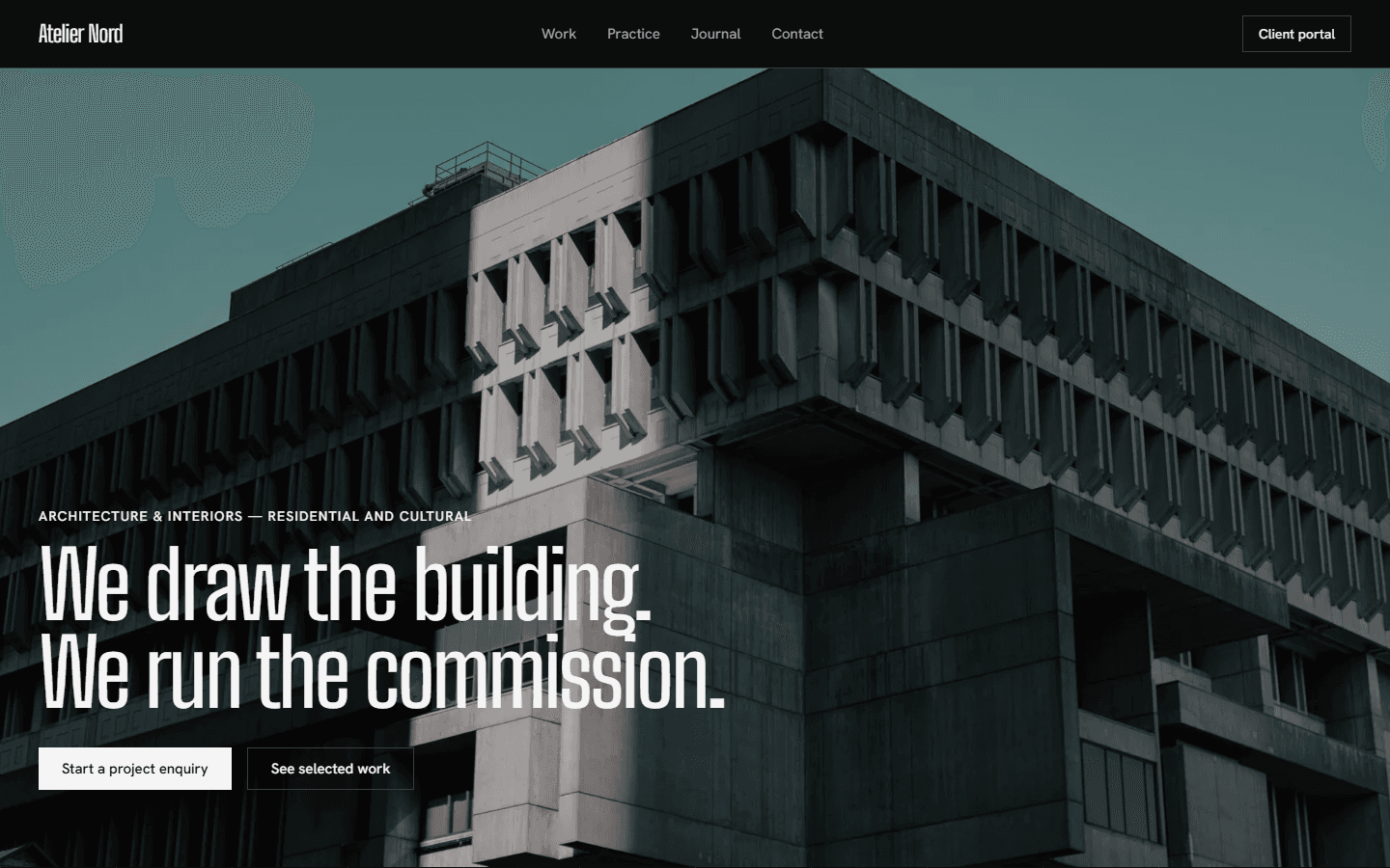 Homepage of Atelier Nord